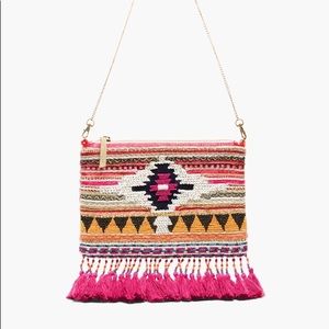 NWT Chico’s Multi Tassel Clutch